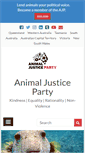 Mobile Screenshot of animaljusticeparty.org